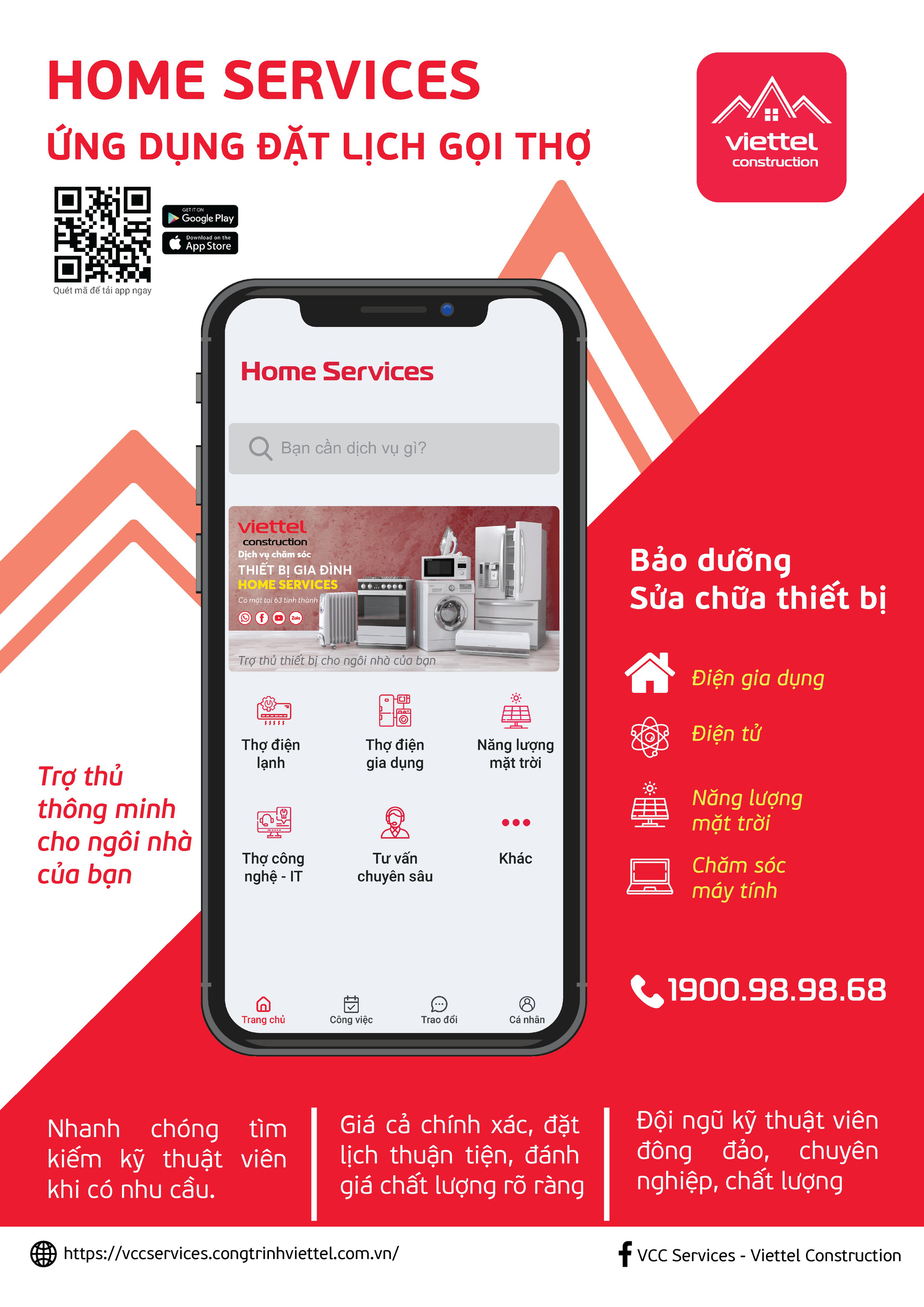 Ứng dụng “Home Services”: Trợ lý thiết thực bên mỗi gia đình Việt